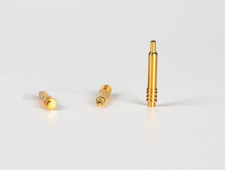 دبوس بوجو بإبرة مستقيمة مطلية بالذهب