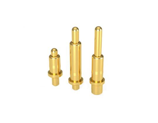 دبوس بوجو قابل للسحب محمل بنابض ومطلي بالذهب