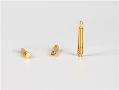 دبوس بوجو بإبرة مستقيمة مطلية بالذهب