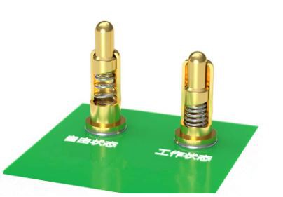 Spring-loaded Gold Plated PCB Connector