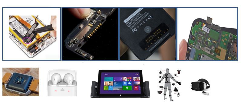 تم تطبيق موصل Pogo pin على الأجهزة الذكية