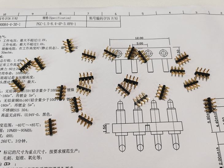 90 درجة زاوية الحق بوجو دبوس موصل