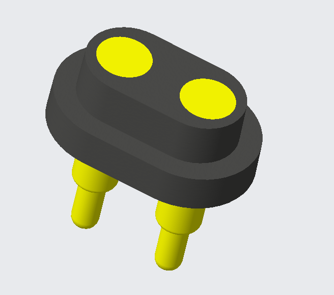 موصل PogoPin مقاوم للماء مكون من 2 دبوس