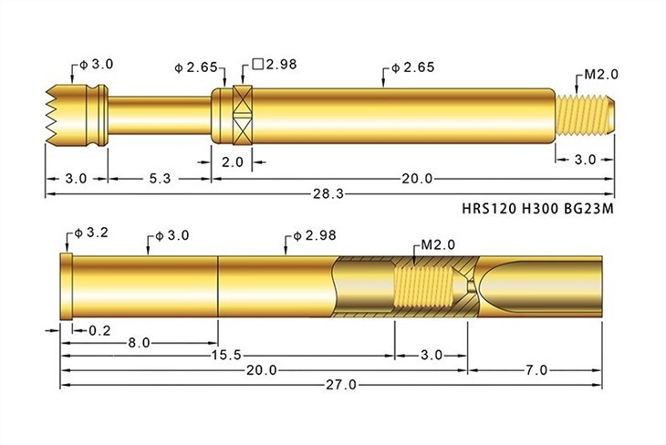 High Current 10A-15A Pogo Pin