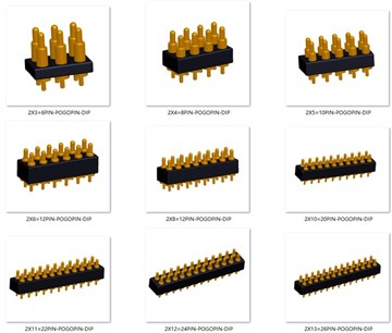 صف مزدوج محملة بنابض بوجو دبوس موصل