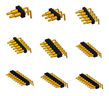 موصل دبوس بوجو بزاوية قائمة محملة بسنج