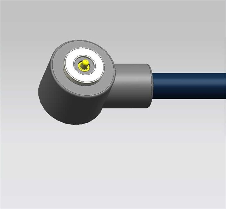 كابل مغناطيسي فردي -PIN مستدير لليمين-زاوية